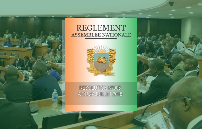 Règlement Assemblée nationale de Côte d'Ivoire